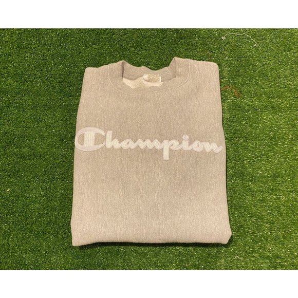 Champion Other - Retro Y2K Champion Reverse Weave Script spell out crewneck sweatshirt large
